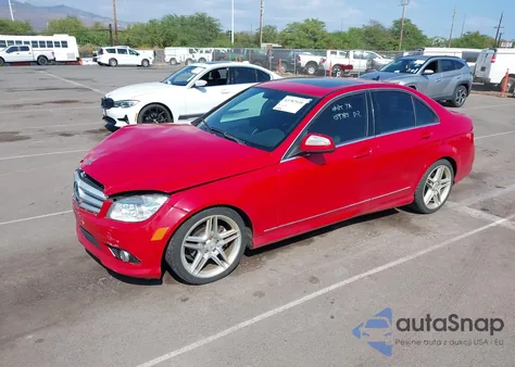 2009 Mercedes-Benz C 300 Sport из США, поврежденный, VIN WDDGF54X29R069627